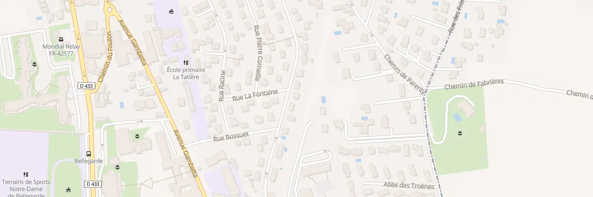 Plan du 23 Rue Molière à Neuville-sur-Saône