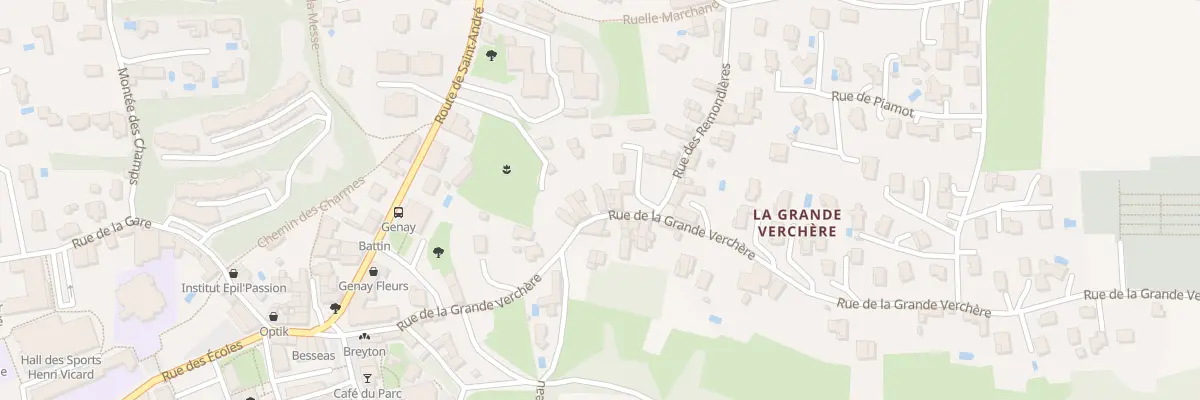 Plan du 237 Rue de la Gde Verchere à Genay