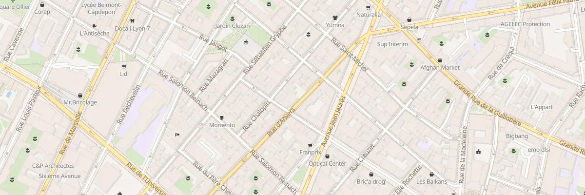 Plan du 32 Rue d’Anvers à Lyon 7e Arrondissement