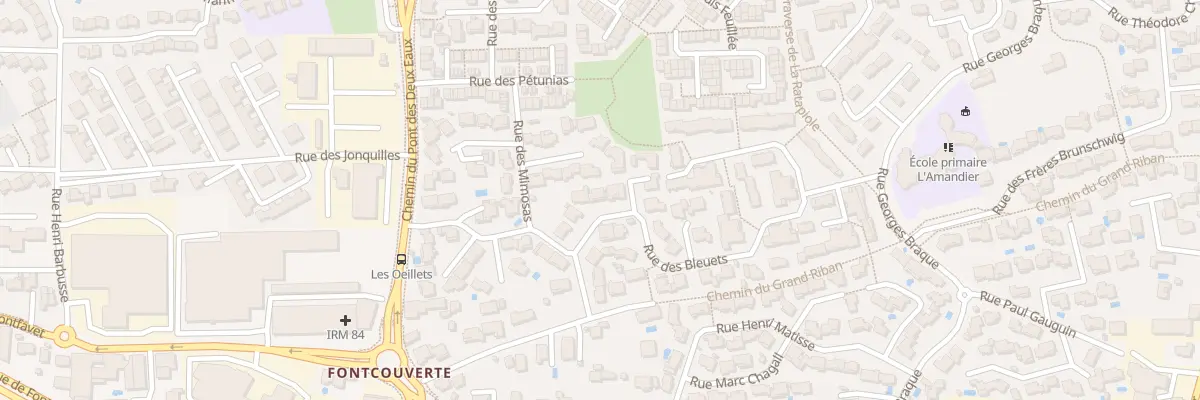 Plan du 5 Rue des Bleuets à Avignon