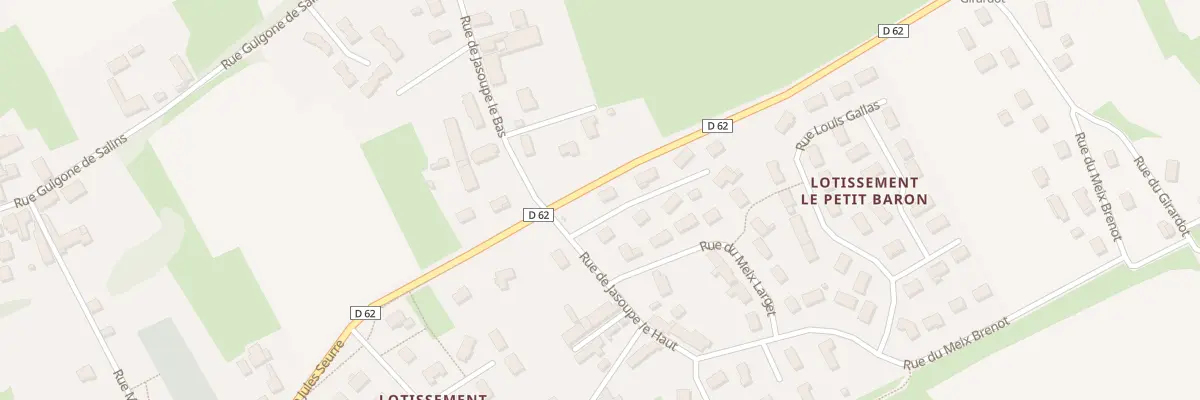 Plan du 1 Imp du Haut de Jasoupe à Demigny