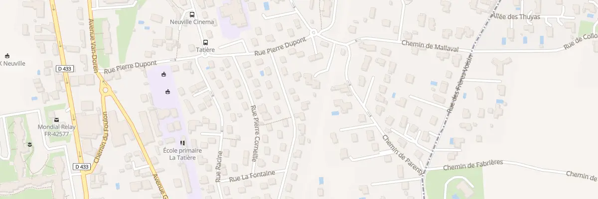 Plan du 9 Rue Molière à Neuville-sur-Saône