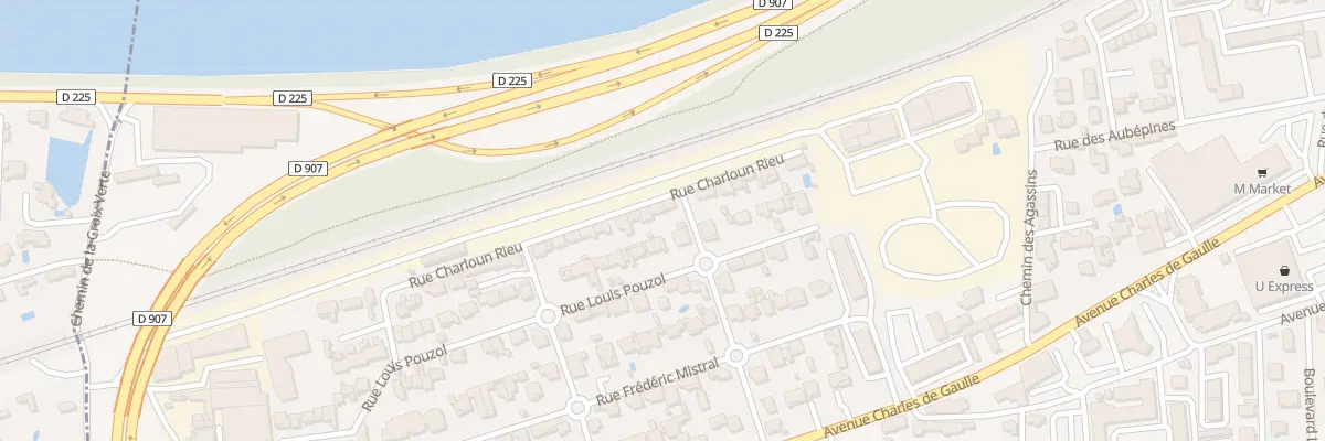Plan du 14 Rue Charloun Rieu au Pontet