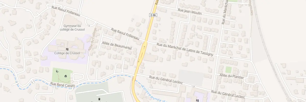 Plan du 4 Rue Mal Delattre de Tassigny à Saint-Péray