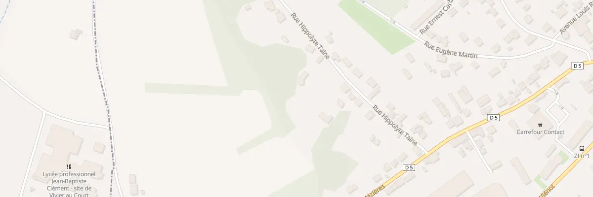Plan du 15 Rue Hippolyte Taine à Vrigne aux Bois