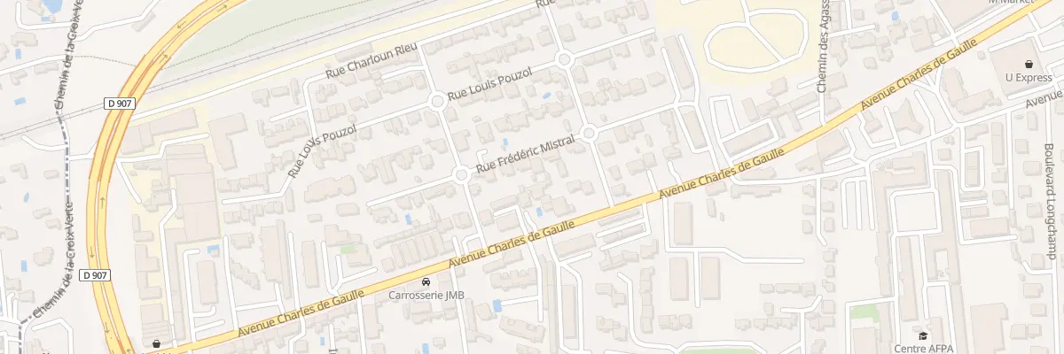Plan du 16B Rue Frédéric Mistral au Pontet