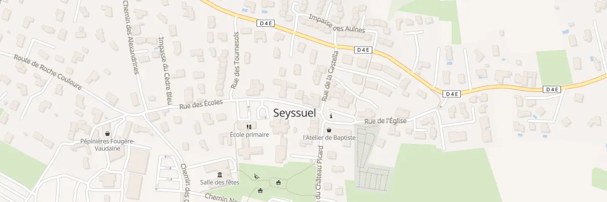 Plan du 12 Rue des Ecoles à Seyssuel