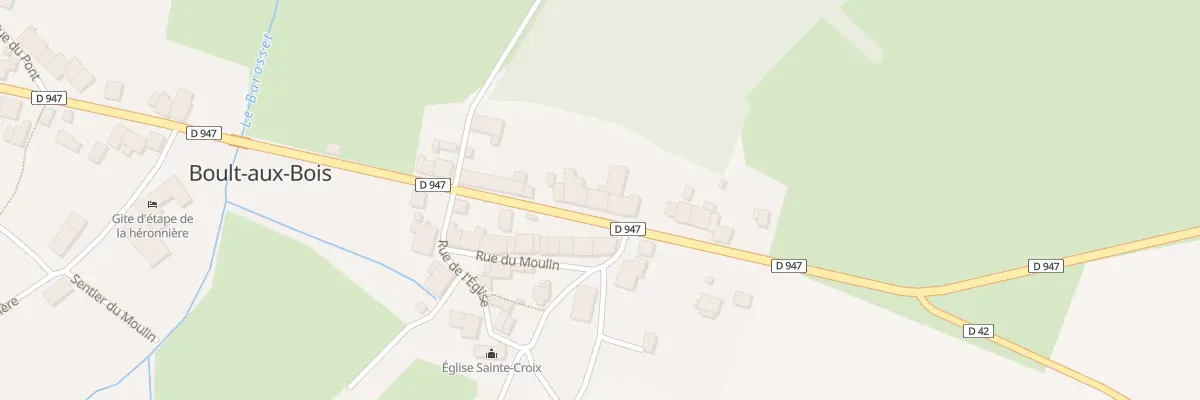 Plan du 13 Rue de la Cadetiere à Boult-aux-Bois