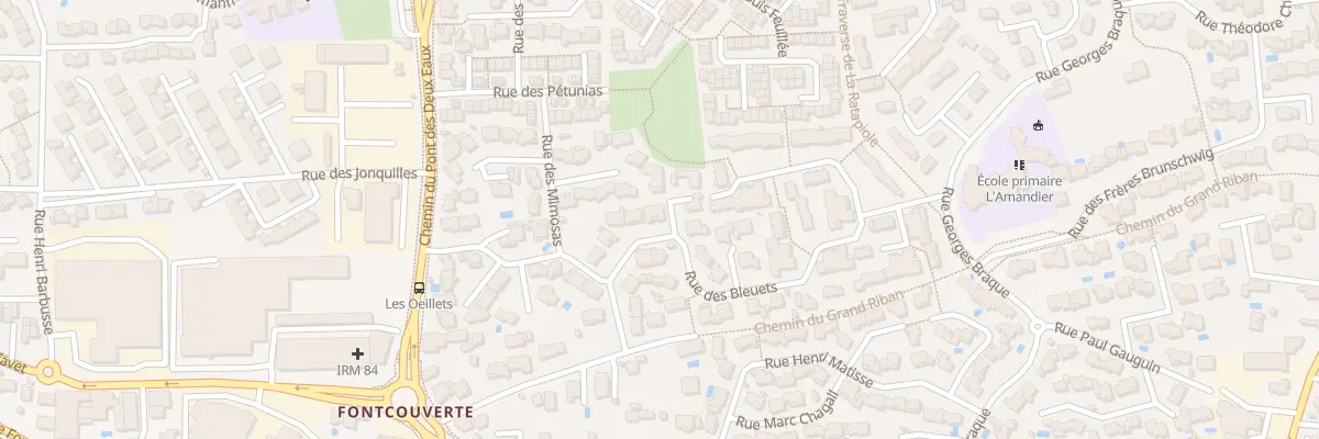 Plan du 7 Rue des Bleuets à Avignon