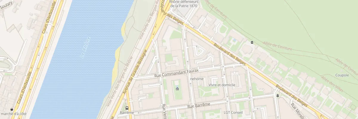 Plan du 10 Rue de Créqui à Lyon 6e Arrondissement