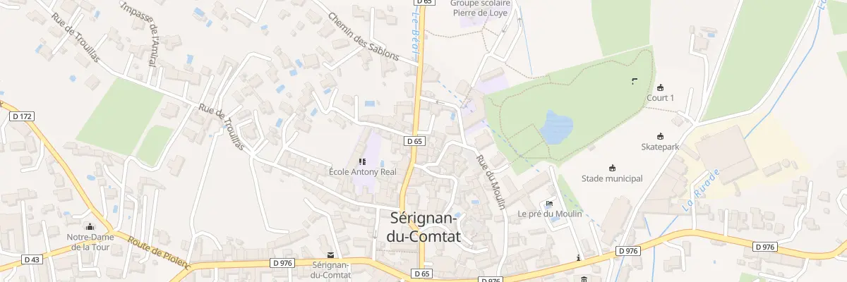 Plan du 16 Rue Gen Alexandre de Dianoux à Sérignan-du-Comtat