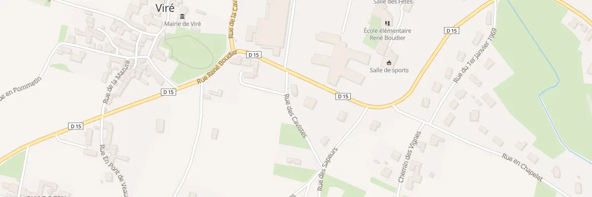 Plan du 1 Rue des Cavistes à Viré