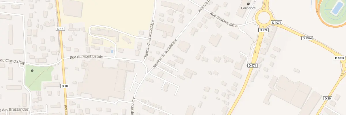 Plan du 50 Av de la Sablière à Beaune