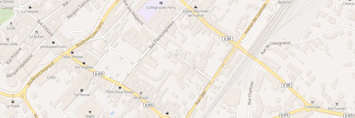 Plan du 16 Rue Poissonnerie à Beaune