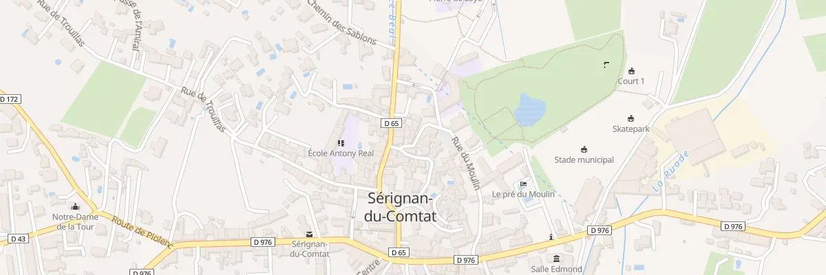 Plan du 20 Rue du Moulin à Sérignan-du-Comtat