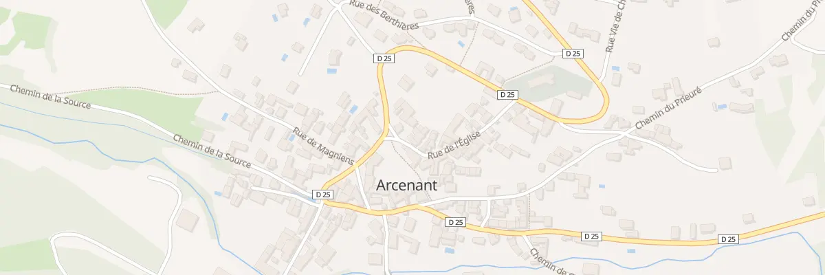 Plan du 3 Rue de l’Eglise à Arcenant