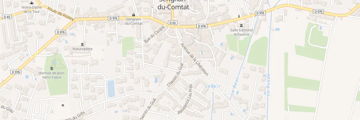 Plan du 6 Che du Gué à Sérignan-du-Comtat