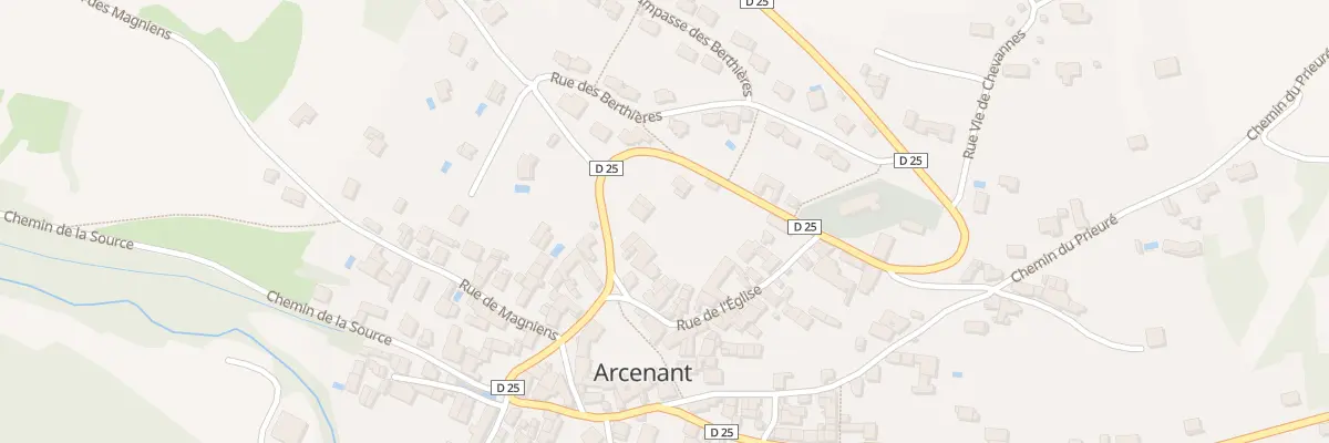Plan du 5126 Rue du Moutier à Arcenant