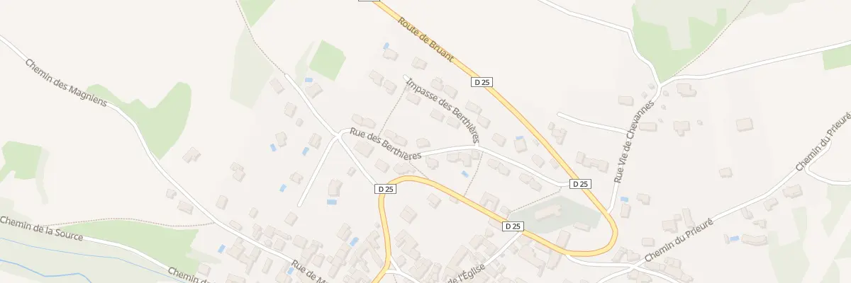 Plan du 5185 Rue des Berthières à Arcenant