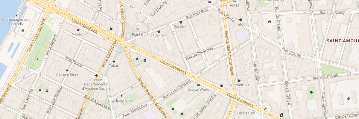 Plan du 29 Crs Gambetta à Lyon 3e Arrondissement