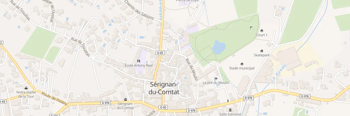 Plan du 15 Rue du Moulin à Sérignan-du-Comtat
