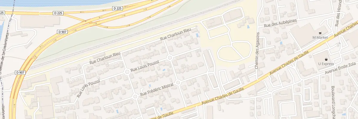 Plan du 10 Rue Louis Pouzol au Pontet