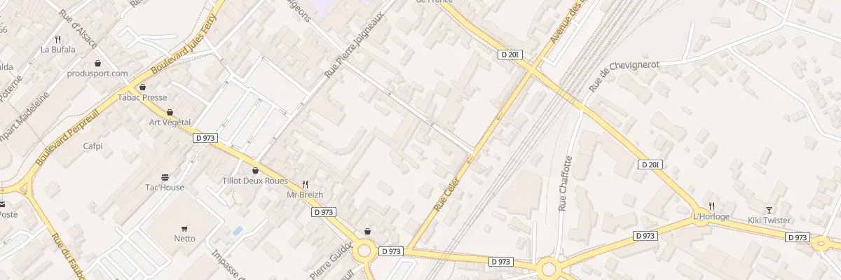 Plan du 20 Rue Poissonnerie à Beaune