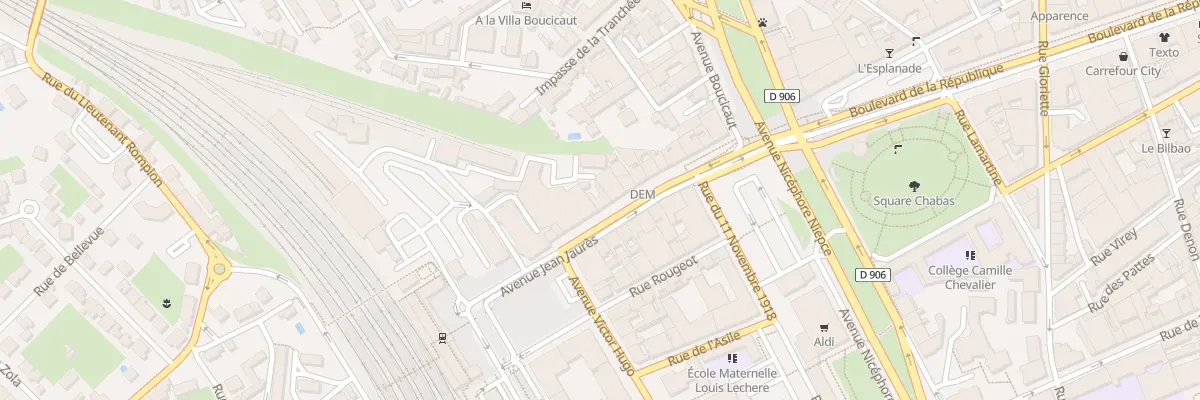 Plan du 20 Av Jean Jaures à Chalon-sur-Saône
