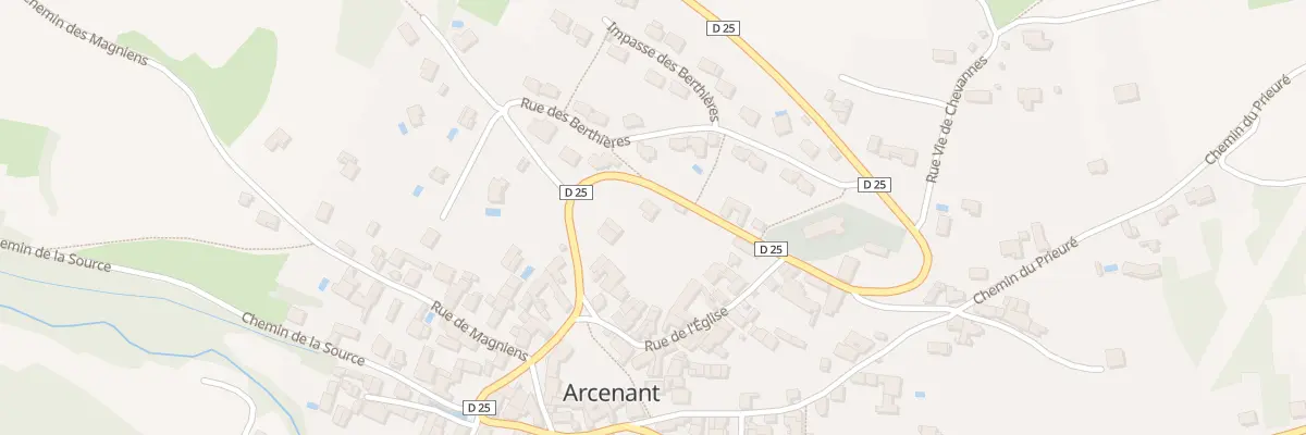 Plan du 5149 Rue du Moutier à Arcenant
