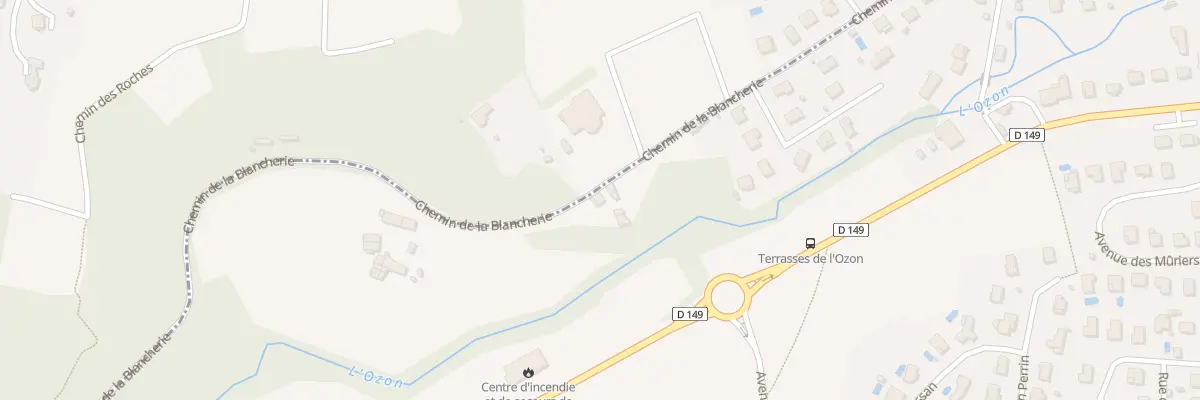 Plan du 710 Che de la Blancherie à Saint-Symphorien-d’Ozon
