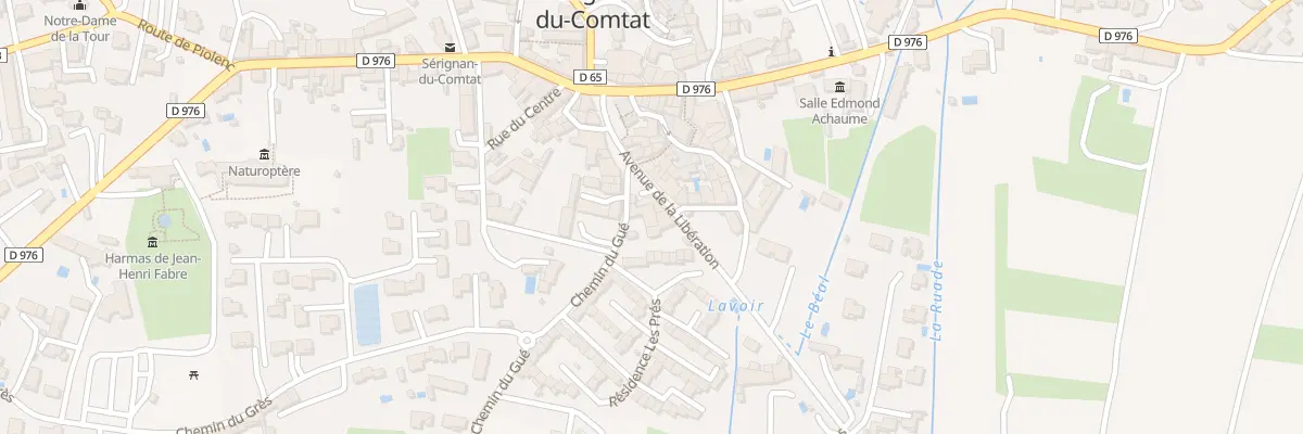 Plan du 3 Che du Gué à Sérignan-du-Comtat
