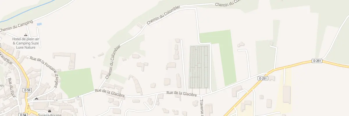 Plan du 457 Rue de la Glacière à Suze-la-Rousse