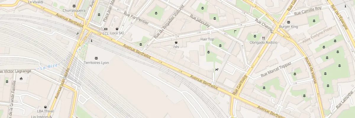 Plan du 89 Av Berthelot à Lyon 7e Arrondissement