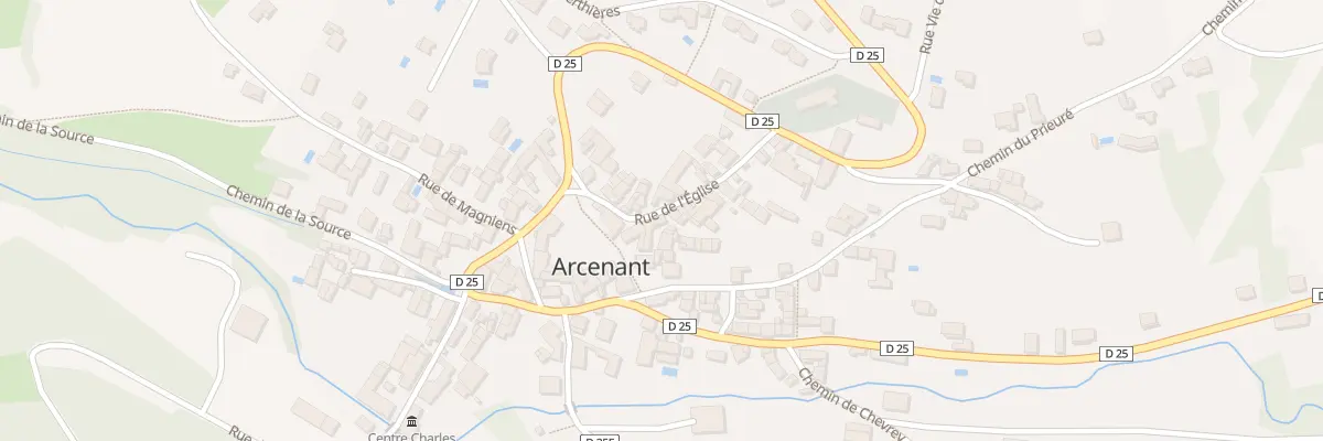 Plan du 8A Rue de l’Eglise à Arcenant