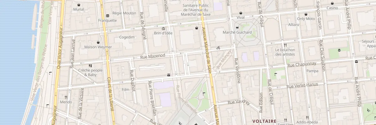 Plan du 153 Rue Pierre Corneille à Lyon 3e Arrondissement