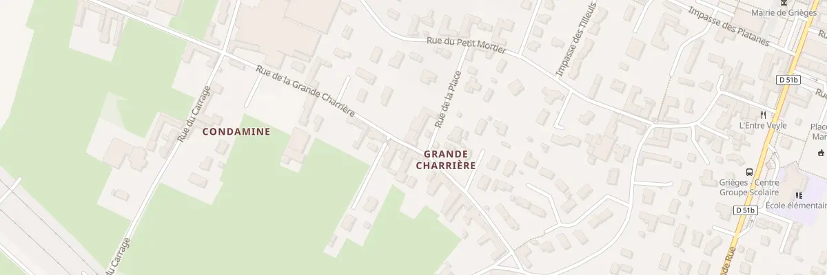 Plan du 116A Rue de la Place à Grièges