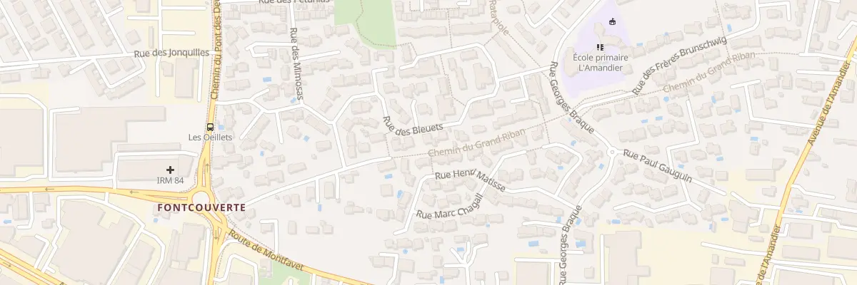 Plan du 16 Rue des Bleuets à Avignon