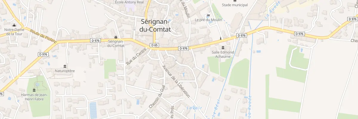 Plan du 1 Pl du Puy à Sérignan-du-Comtat