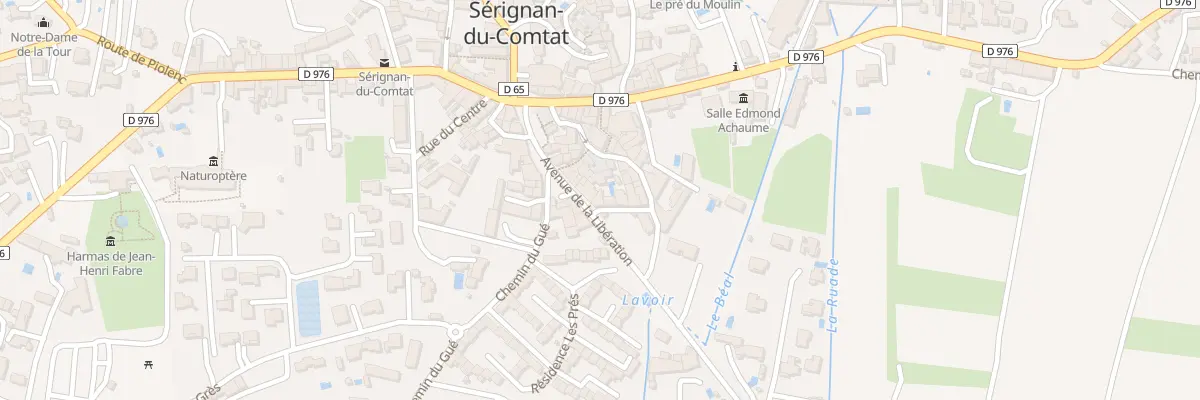 Plan du 1 Rue du Comtat à Sérignan-du-Comtat