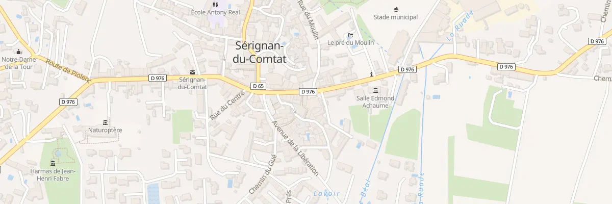 Plan du 1 Rue de la République à Sérignan-du-Comtat
