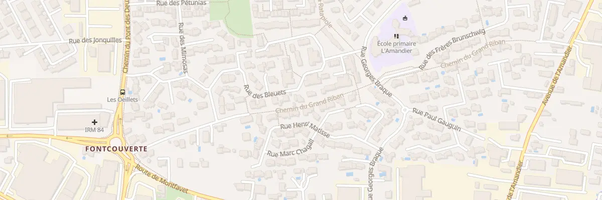 Plan du 18B Rue des Bleuets à Avignon