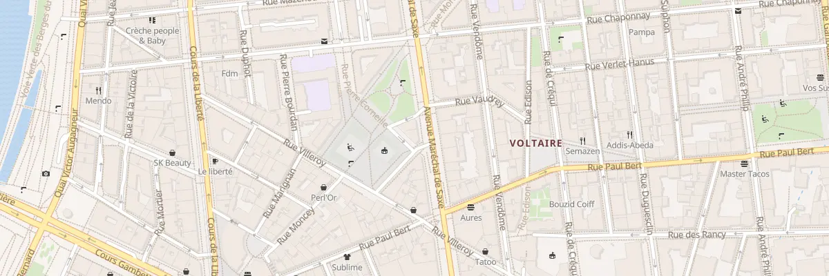 Plan du 122 Av Maréchal de Saxe à Lyon 3e Arrondissement