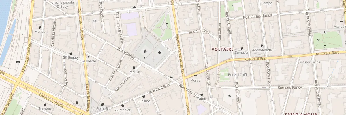 Plan du 124 Av Maréchal de Saxe à Lyon 3e Arrondissement
