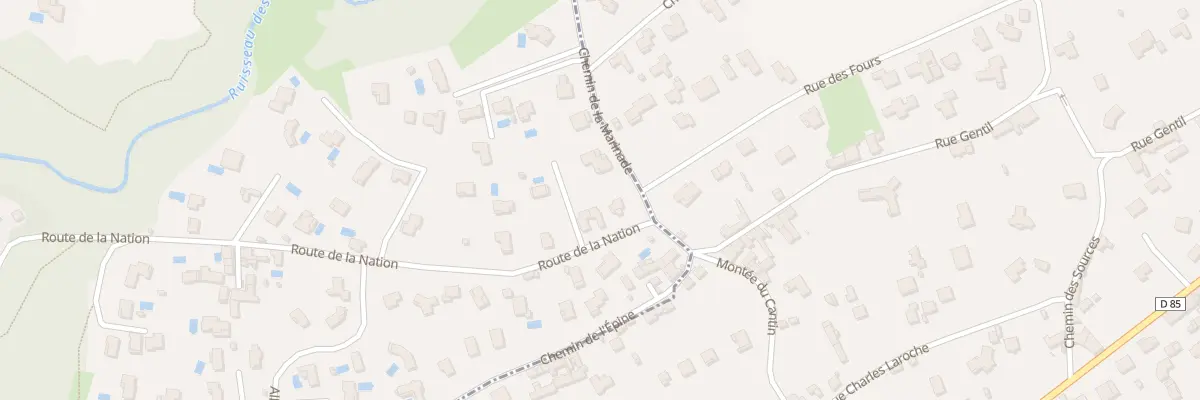 Plan du 833 Rte de la Nation à Rochetaillée-sur-Saône