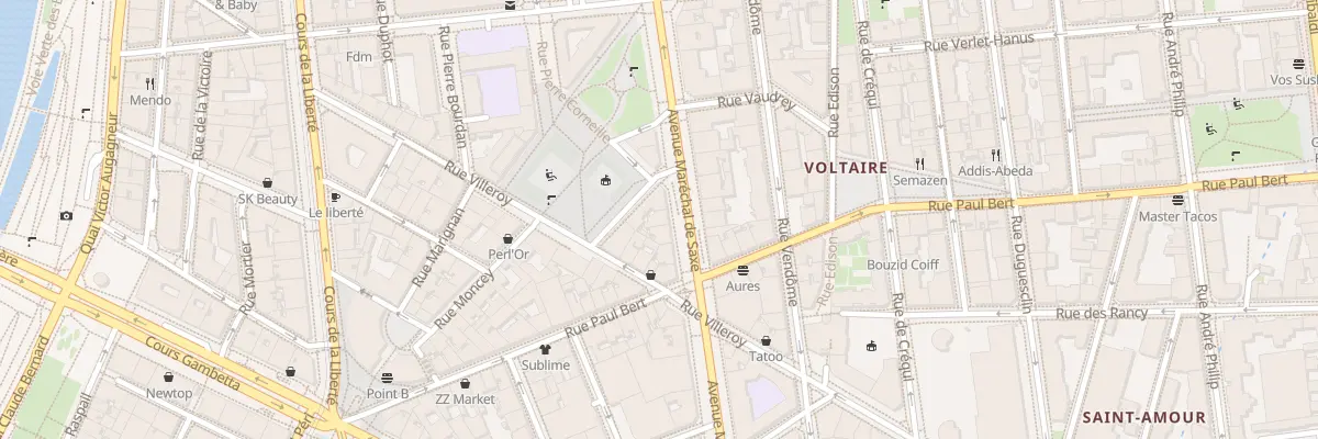 Plan du 126 Av Maréchal de Saxe à Lyon 3e Arrondissement