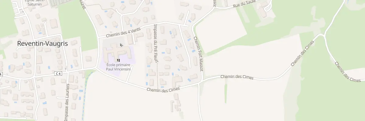 Plan du 180 Imp du Fort à Reventin-Vaugris