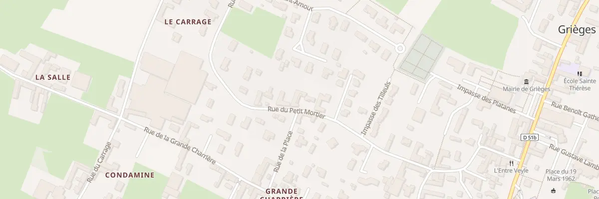 Plan du 280 Rue du Petit Mortier à Grièges