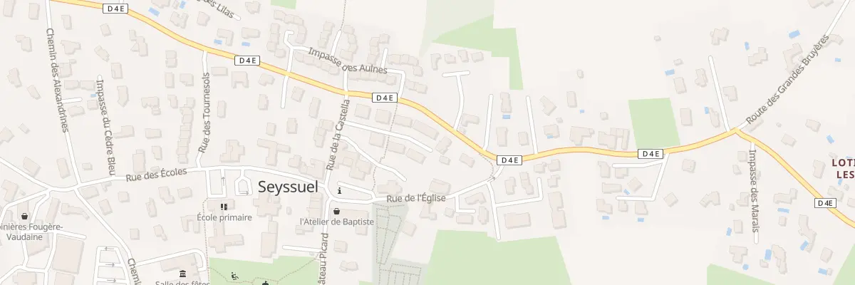 Plan du 75E Rue de la Castella à Seyssuel