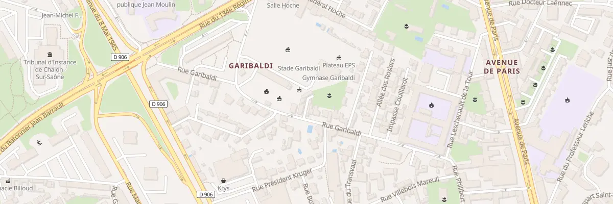 Plan du 40 Rue Garibaldi à Chalon-sur-Saône