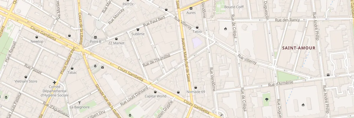 Plan du 144B Av Maréchal de Saxe à Lyon 3e Arrondissement